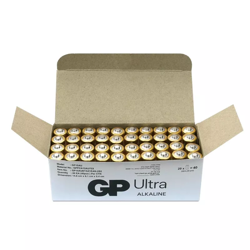 Alkalinebatterijen GP Battery LR6 AA 40 stuks (model 15AU21-S2)