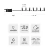 LED-lichtsnoer Extralink 500 LEDs meerkleurig, 25 m, binnen/buiten, model EX.73318