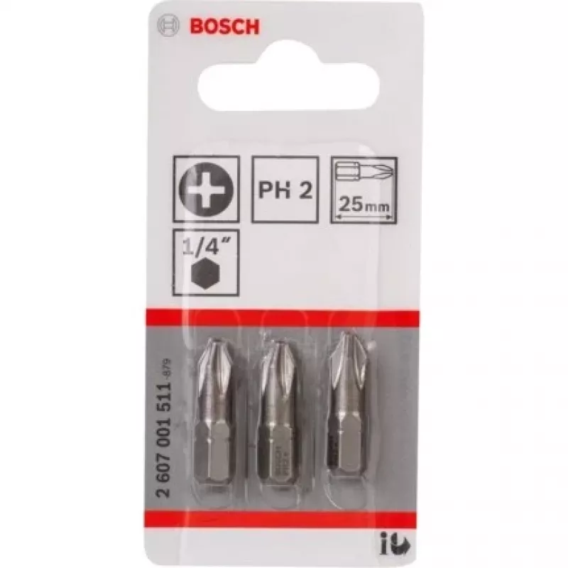 Bosch 2 607 001 511 schroevendraaier-bits 3 stk.