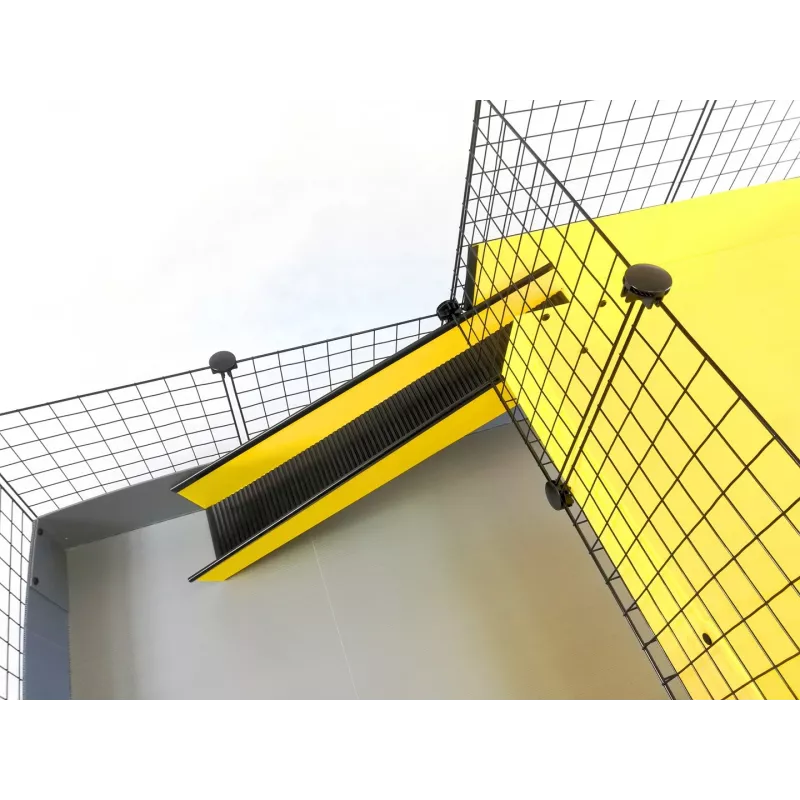 C&C modulaire kooi één verdieping 4x2 + loft 2x1 + zwarte ramp