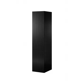 Kledingkast cama meble PAFOS 1D, 45×55,5×198,5 cm, zwart mat, 4 legplanken