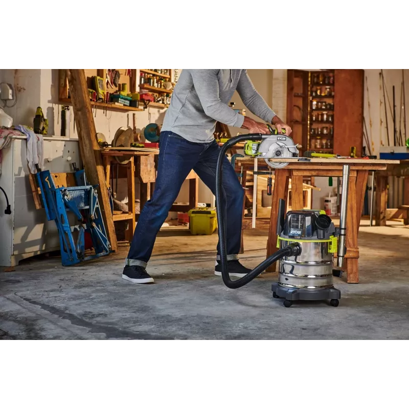 RYOBI R18WDV-0 stofzuiger 18V One+ zwart, groen