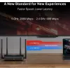 Tafelrouter MERCUSYS MR25BE EasyMesh Wi‑Fi 7 dual‑band 2,4/5 GHz, 3600 Mbit/s, 3× Gigabit-LAN, 4 externe antennes