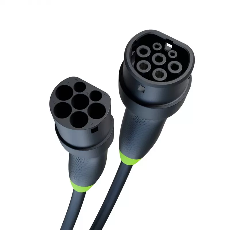Oplaadkabel Green Cell EVKABGC03 — Type 2, 5 m, 11 kW, voor elektrische voertuigen