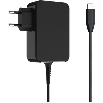 Mobiele apparaatoplader LC-Power LC-NB-GAN-65-C laptop zwart AC binnen