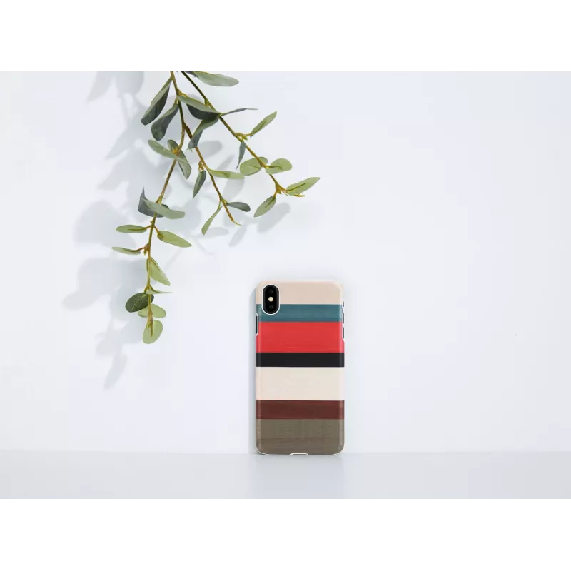 man and wood telefoonhoes voor iPhone XS Max — corallina wit