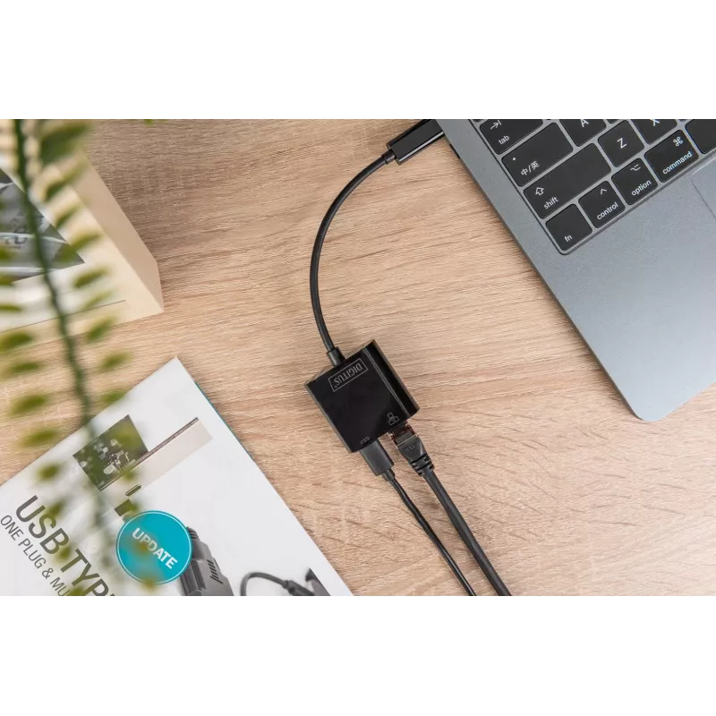 USB Type-C Gigabit Ethernet-adapter Digitus DN-3027