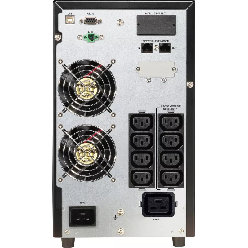 PowerWalker VFI 3000 CG PF1 dubbelconversie (online) 3 kVA 3000 W 9 AC-uitgangen