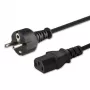 Netkabel SAVIO CL-138 — IEC C13 naar type E, 1,8 m, zwart