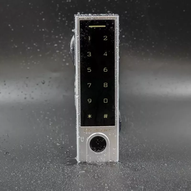 Qoltec 52448 codeslot TITAN met vingerafdruklezer | RFID | BT 4.0 | code | kaart | sleutelhanger | deurbel | IP68 | EM