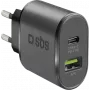 SBS TETRPD25W oplader voor mobiele apparaten zwart indoor (TETRPD25W)