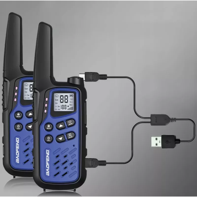 Walkietalkie Baofeng BF-T25E blauw, 2 stuks