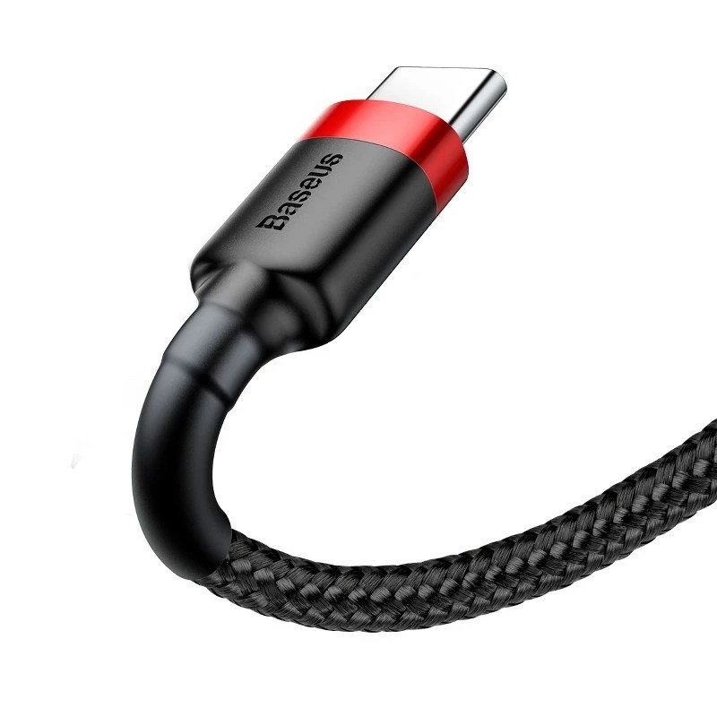 Mobiele-telefoonkabel Baseus rood 1m USB A USB C