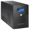 Uninterruptible Power Supply PowerWalker VI 3000 SCL — line-interactive UPS 3 kVA / 1800 W, 230 V, 9 Ah accu, LCD, tower, zwart