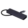 UNITEK uHUB Q4 USB-hub Type-C 5000 Mbit/s grijs