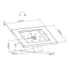Tafelstandaard MACLEAN MC-909W in hoogte verstelbaar wit voor tablets en apparaten