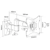 Maclean MC-503A verstelbare wandsteun voor 23 - 42 inch LCD tv LED plasma schermen
