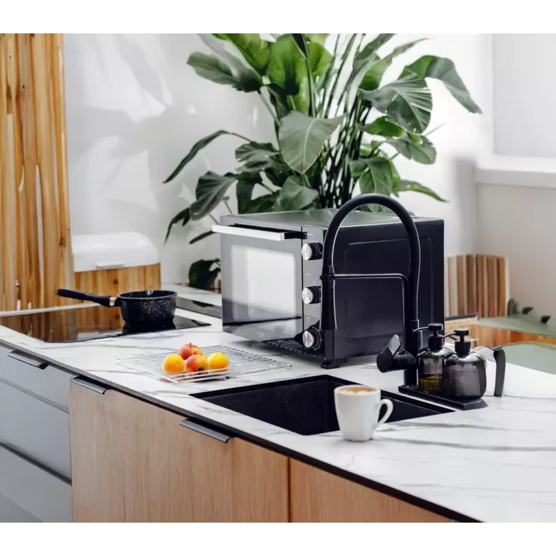 Elektrische compacte tafeloven Adler AD 6026 – 48 l inhoud, 1800 W, vrijstaand, mechanische timer