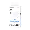 LogiLink voeding - 12 watt - 2,4 A - 2 uitgangspoorten (USB)