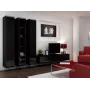 Cama gesloten kast VIGO '180' 180/40/30 zwart/zwart glanzend