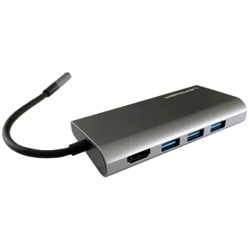 Laptop-dock LC-Power LC-HUB-C-MULTI-5 USB 3.2 Gen 1 Type-C bedraad