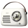 Draagbare radio SAVIO RS-02 — analoge FM-tuner, Bluetooth 5.3, USB-voeding, 3 W, wit