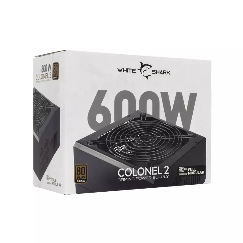 Voeding White Shark GPSU-B600S Colonel-2 600W