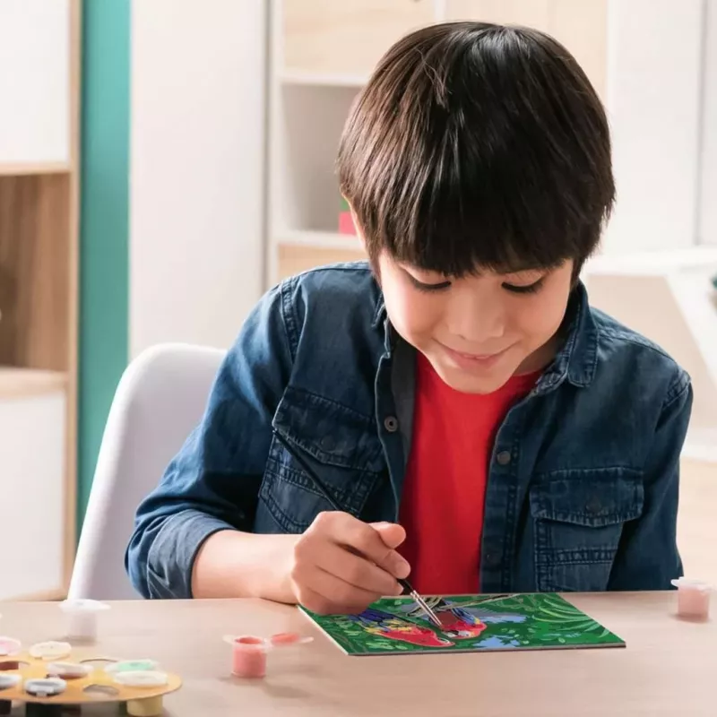 Ravensburger schilderen op nummer - kleurrijke papegaaien