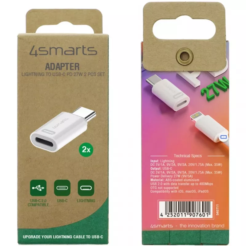 Kabeladapter 4smarts 540711 Lightning USB-C wit