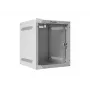 Lanberg WF10-2306-10S 10" wandrack-kast 6U, 336×280×310 mm, glazen deur, 20 kg, grijs (RAL 7035)