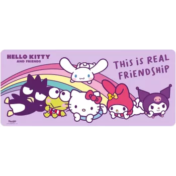 Muispad Kids Euroswan 80×30 cm Hello Kitty, grote bureaumat voor muis en toetsenbord