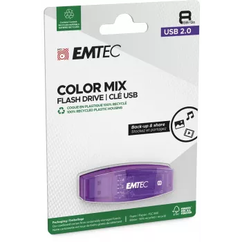 USB-stick 8GB EMTEC C410 (zwart) USB 2.0 (ECMMD8GC410)