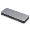 Digitus DA-70918 USB-C-dockingstation, 13 poorten, 3x HDMI, 2x DP, 4x USB-A, 1x USB-C, RJ-45 1GbE, SD, audio, 150 W