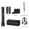 Zaklamp Duracell DF6000R geschenkbox — handzame oplaadbare zaklamp, zwart