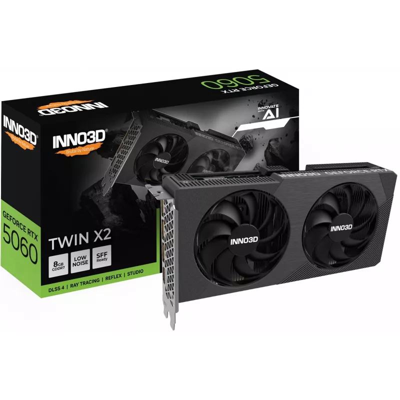INNO3D GeForce RTX 5060 Twin X2 8GB GDDR7 grafische kaart