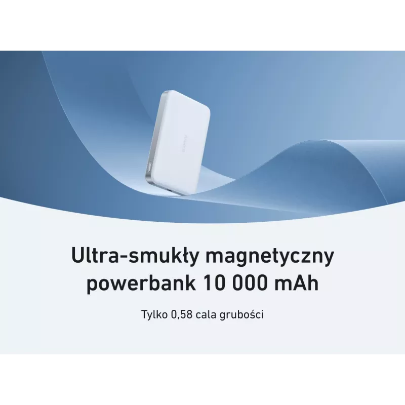 Anker MagGo powerbank 10K magnetisch draadloos wit, wit