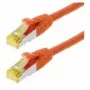 Netwerkkabel Helos Cat 6a S/FTP 0,25 m oranje