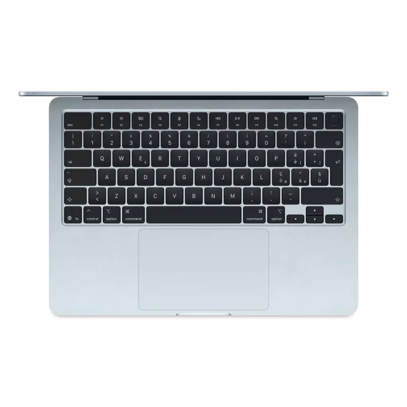 Apple MacBook Air hemelsblauw 13 inch IPS 2560 x 1664 pixel Apple M4 24 GB solid-state-drivecapaciteit 512 GB Apple M4 chip 10-core CPU/10-core GPU macOS 802.11ax Bluetooth versie 5.0 toetsenbordtaal Engels toetsenbord ...