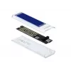 SSD-behuizing DeLOCK 42620 externe behuizing voor M.2 NVMe PCIe SSD met USB Type-C-bus, transparant