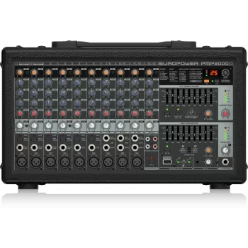 Behringer PMP2000D audiomixer 14 kanalen 2000W zwart