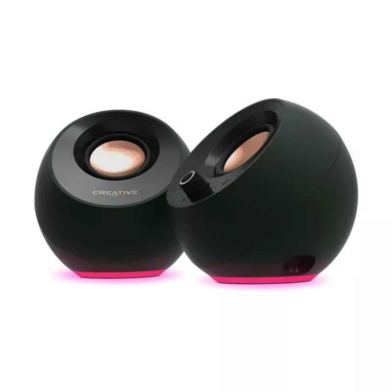 Creative Labs Creative Pebble Pro - luidspreker - voor pc - 2.0-kanaals - draadloos - Bluetooth - USB - 30 watt (totaal) (51MF1710AA000)