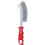 Draadborsel ks tools 201.2300, 250 mm, stalen borstelharen, handbediend