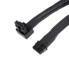 SilverStone SST-PP14-90 12VHPWR-kabel, 90 graden, 650 mm, zwart