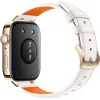 Watch Fit 3 (Solo-B19V), smartwatch goud/wit, leren bandje in wit
