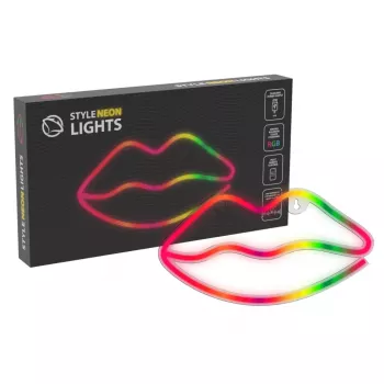 Neonlampen MANTA SNL61RGB LIPS RGB kleurwisselend decorbord, model SNL61RGB