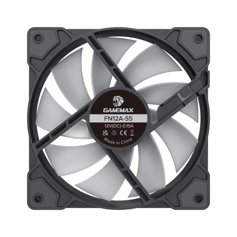Gamemax | behuizingsventilator | FN12A-S5 | zwart