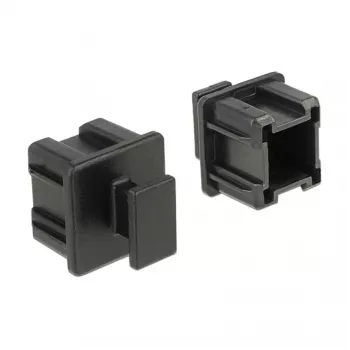 DeLOCK stopcontactbeveiliging 64012 zwart 10 stuks polypropyleen