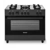 Vrijstaand gas-/elektrisch fornuis Ravanson KWGE-K90, 5 kookzones, 90 cm, oven 105 L, touchbediening