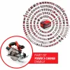 Einhell TE-CS 18/165-1 Li - Solo 16,5 cm zwart, rood, zilver 4200 t/min