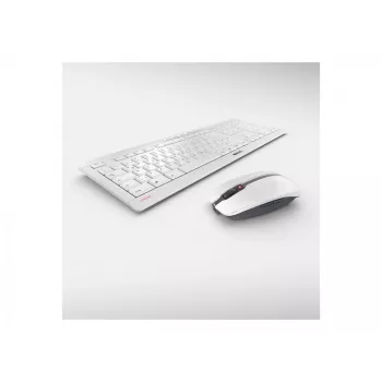 CHERRY Stream Desktop Recharge toetsenbord muis inbegrepen universeel RF draadloos QWERTZ Duits grijs